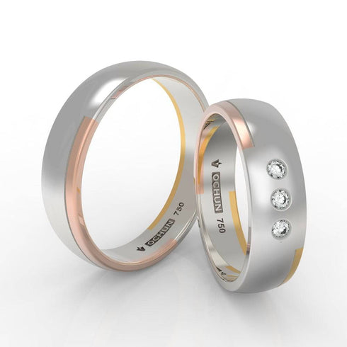 Amber - Anillos De Matrimonio Oro 18K - Ochun Joyeros - Ochun Joyeros